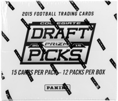 2015 Panini Prizm Draft Picks Collegiate Football FAT Pack Box